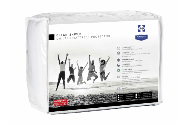 Sealy Clean Shield Mattress Protector 107x188/200 - Sleepmasters