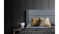 Maggie Queen Headboard, Grey