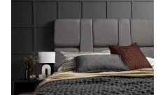 Trivia Queen Headboard, Grey